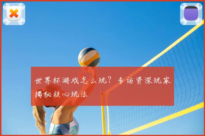 世界杯游戏怎么玩？专访资深玩家揭秘核心玩法